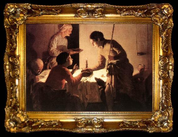 framed  TERBRUGGHEN, Hendrick The Supper  et, ta009-2